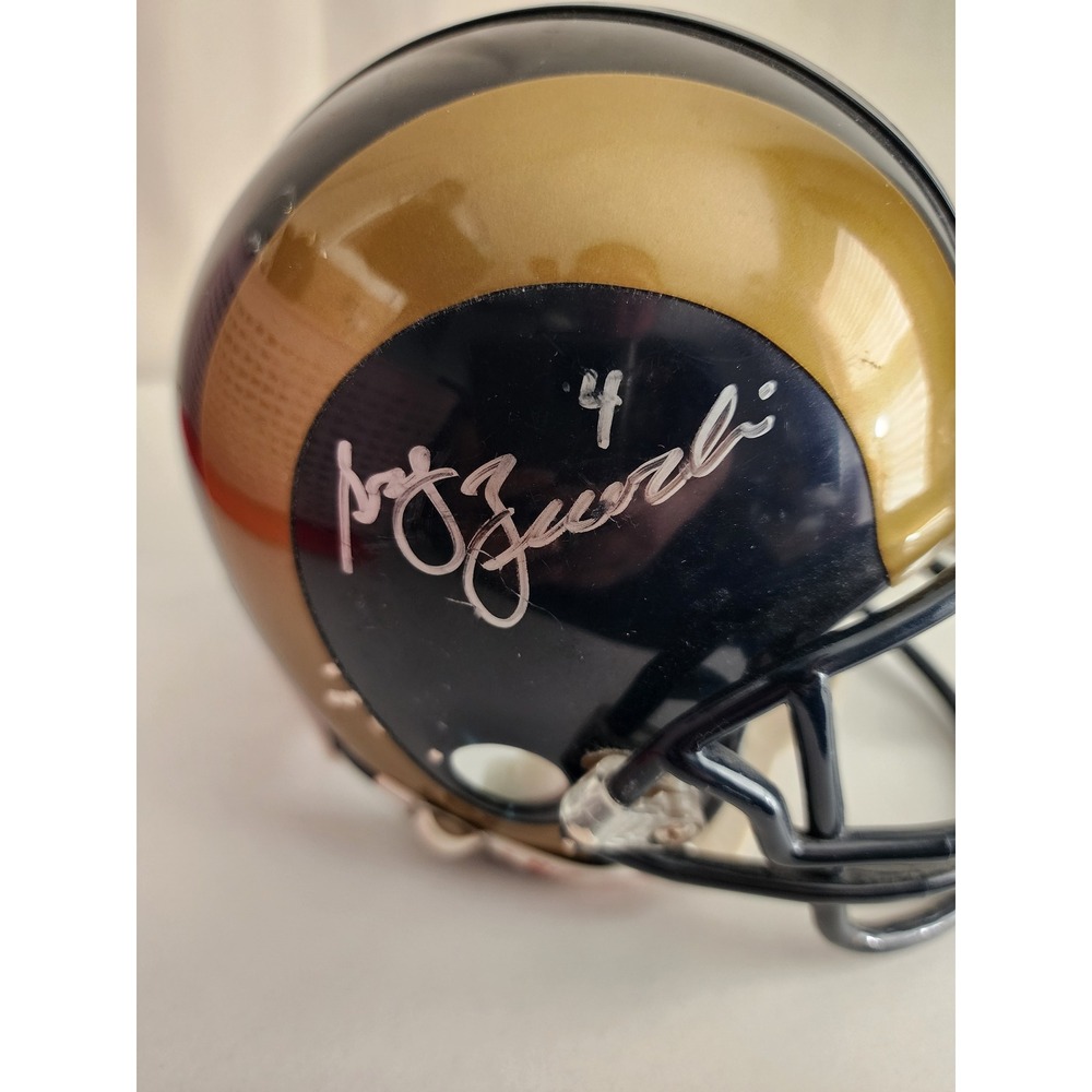 St. Louis Rams Riddell Mini Helmet 3 Autographs Zuerlein McQuaide Hekker?
